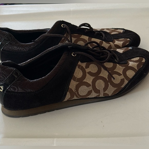 Coach Kelbie Authentic Classic Signature Low Top Sneakers Trainers - Picture 2 of 10